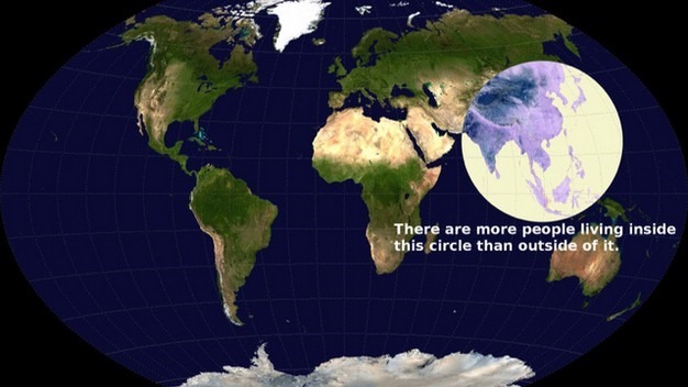 Više ljudi živi unutar ovog kruga nego van njega.
